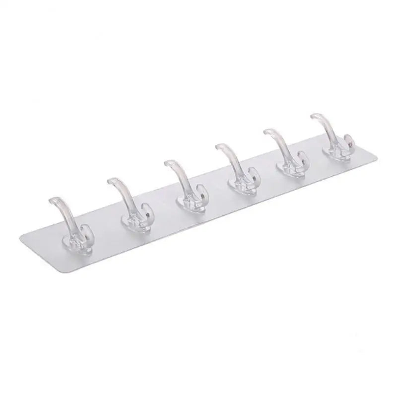 Versatile Transparent Self-Adhesive Hooks 